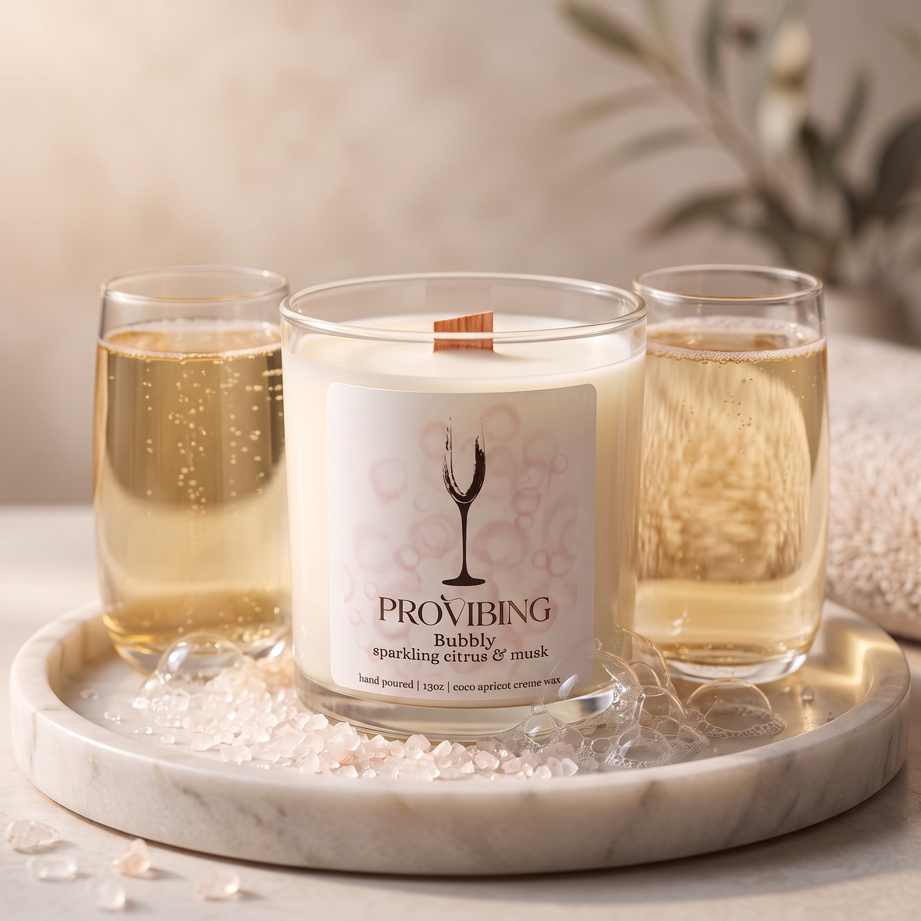 Bubbly candle